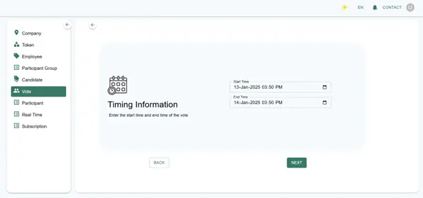 Vote form